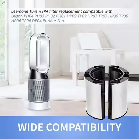 Replacement Filter with Dyson TP06 HP06 PH02 PH01 PH03 PH04 HP09 TP09 HP07 TP07 TP10 HP10, H13True H