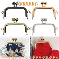 WEY Purse Frame Kiss Clasp Bag Hardware Metal Bag Frame Buckle DIY Craft Bag Making Bag Kiss Clasp L