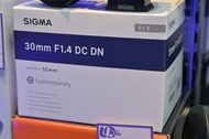 全新水貨 Sigma 30mm F1.4 DC DN For Sony E 大光圈 半幅鏡 等效45mm 標準鏡 A6700 ZVE10 A6600 FX30