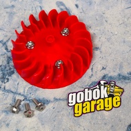 MESIN MIO STAINLESS HENG ENGINE FAN BOLT SET MIO STAINLESS HENG MAGNETIC FAN BOLT