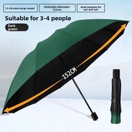 Extra Large 152cm Sunshade Business Umbrella Double Use Rain And Sunproof Storm Resistant Twelve Bon