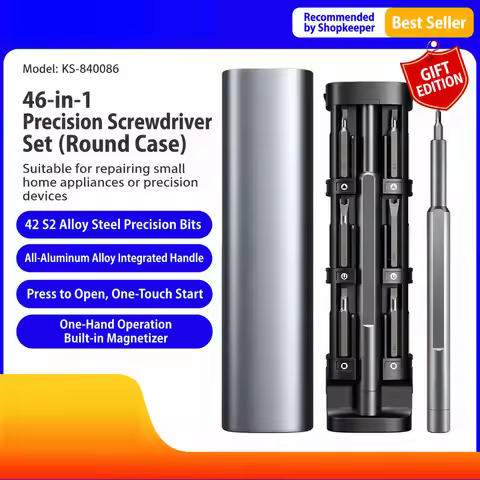 46PCS Precision Screwdriver Set Multi Bit Repair Tool Kit for Phone Tablet Laptop Electronics Disass