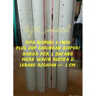 4 INCH 1 METER SOIL WATER PIPE / 4 INCH BIOPORI PIPE 1 METER / 4 INCH BIOPORI DOP