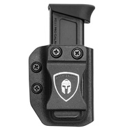 Universal Mag Carrier IWB/OWB Magazine Holster Fit: 9mm/.40 Double Stack, Option 1: Glock 17 19 26 4