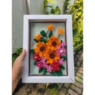Frame flower bouquet