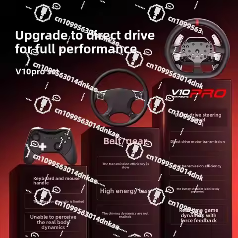 Lestard V10pro Force Reaction Racing Game Steering Wheel Simulator Full Set of Equipment V99 Learnin