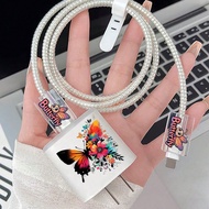 Beautiful Butterfly Charger Case with Cable Protector for XIAOMI, iphone, VIVO, OPPO, SAMSUNG Charge