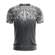 Dress Gawai 2025 Unisex Sarawak Borneo Tshirt Black Color, Sublimation Microfiber Minieylet Dryfit, 