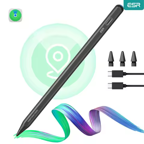 ESR Apple Pencil compatible with iPad 2018-2025 Findmy Geo iPad Digital PenAcil Fast Charging for iP