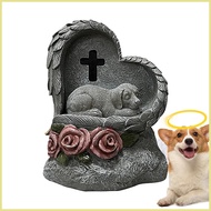 Memorial Stones for Pets Pet Tombstone Dog Headstones Solar Powered Pet Memorial Sign Garden Decor P
