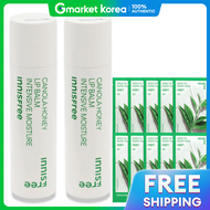 Innisfree | ลิปบาล์ม Canola Honey สูตรบำรุงเข้มข้น เพิ่มความชุ่มชื้น x2 ชิ้น + แถมฟรี มาส์กหน้า ชาเข