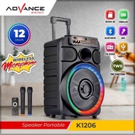 speaker K1206 K 1206 free 2 microphone wirelless