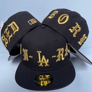 Dodgers Cap Fitted Hat Baseball Cap Hip Hop Cap Embroidery Hat NLQE