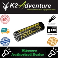 Nitecore Custom 21700 6000mAh 20A 3.6V Rechargeable Li-ion Battery NL2160HPi (100% Authentic)