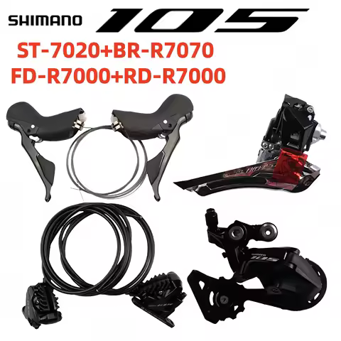 Shimano 105 ST-R7020+BR-R7070 Groupset 2x11s R7020 Shifter R7070 Brake Front Rear Derailleur R7000 F