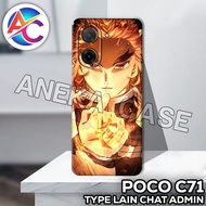 AC17/Case poco C71/ ANIME Motif/softcase poco C71/casing poco C71/silicone poco C71