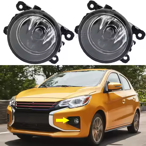 2x For Mitsubishi Attrage Mirage G4 2020-2022 NEW Fog Lamp DRL H11 12V Fog Lamps Daytime Running Lig