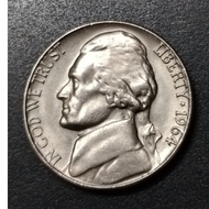 USA Jefferson 5 Cent Nickel 1964