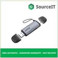 UNITEK 2-in-1 SD 3.0 Card Reader | Micro SD/SD Card Reader | Space Gray | R1010A