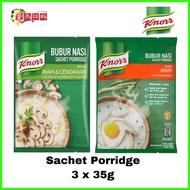 Knorr Bubur Nasi (Sachet Porridge) 3X35g bubur nasi ayam & ayam cendawan
