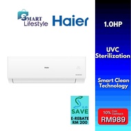 《Save 4.0》Haier 1.0HP R32 Inverter Smart Clean Air Conditioner HSU-10VQC22