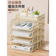 Desktop File Organizer Metal File Frame Storage Rack Desk Document Storage Rack File Folder Storage 