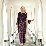 Muslimah Celebration Clothing Set |   2-Piece Robe & Dress |   Long Sleeve |   Straight Cut |   3D F