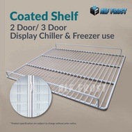 PETI SEJUK | REFRIGERATOR FRIDGE SHELVING COATED SHELF / 1, 2, 3 DOOR DISPLAY CHILLER/ FREEZER