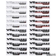 a pair V6 BITURBO AMG emblem suitable for Mercedes Benz body leaf panel car emblem modification side