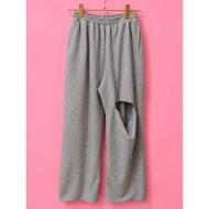 Grey Culottes Fleece Sweatpants