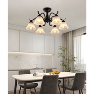 Global House EILON ชุดโคมไฟแขวนเพดาน LED 36W สีดำ รุ่น ETYD-BCMD6653/6 รับประกันของเเท้!