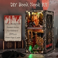 ASLOWSNAIL DIY Book Nook Kit 3D DIY Dollhouse Miniature House 3D Puzzle Model House Bookends-mini Bo