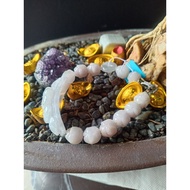 X418 Ready Stock Flower Jade Bracelet 翡翠花手牌 (wrist 14cm 15cm 16cm 17cm 18cm 19cm)