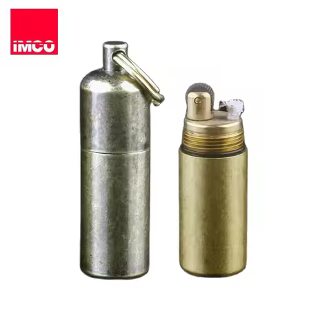 IMCO Mini Oil Lighter 6100 Small Kerosene Lighter Portable brass Gasoline Lighter Peanut Lighter 50*