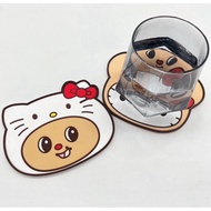 Butterbear x Kitty 7eleven coasters [Mixed Patterns] x 7eleven