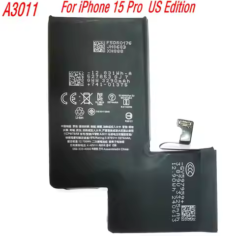 New A3011 High Capacity Replacement Phone Battery for iPhone 15 Pro ( US Edition ) Mobile Phone