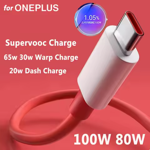 Original Oneplus Cable Supervooc Usb Type C 100w 80w 65w Warp Fast Charger Cord Wire One Plus 13 12 