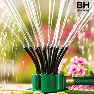 Bluehome 360-Degree Lawn Sprinkler Multi-Directional Yard Sprinkler Multi-arm Garden Hose Sprinkler 
