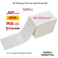 A6 thermal paper sticker label 100*150mm 500pcs roll 10X15cmThermal Label Paper 热敏纸电子AWB