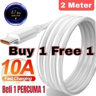 [Buy 1 Free 1] 2M 10A USB C Fast Charging Cable for Honor Magic 5 4 3 Pro 90 70 50 X9 X9a X9b 120W 6A Turbo Charge Cable
