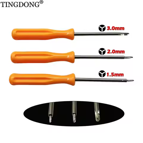 1.5/2.0/3.0mm Tri Wing Y Type Screwdriver,Wii DS Lite DS Repair Tool, Y00 Triwing Screwdriver for Ma