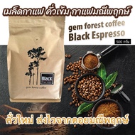 เมล็ดกาแฟ คั่วเข้ม กาแฟมณีพฤกษ์ gem forest coffee Black Espresso ขนาด 500 กรัม