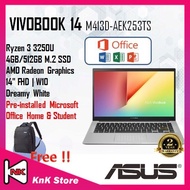 Asus VivoBook 14 M413D-AEK253TS 14'' FHD Laptop Dreamy White ( Ryzen 3 3250U, 4GB, 512GB SSD, ATI, W10, HS )