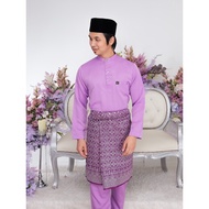 BAJU MELAYU WARNA LAVINDA BAJU MELAYU MODEN BAJU MELAYU CUTTING MODEN BAJU MELAYU LILAC BAJU MELAYU 