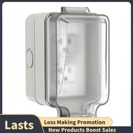 Outdoor Electrical Outlet Box for Garden, Yard Sports IP66 Waterproof& Lockable Enclosure, 20A Doubl