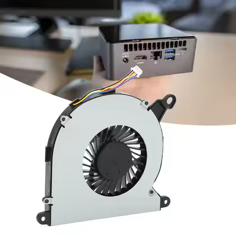 CPU Cooling CPU Fan CPU Cooling Fan 4 Pin Strong Heat Dissipation CPU Cooler for Intel NUC8i7BEH NUC