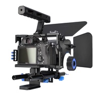 Lightdow Professional DSLR Rig Camera Cage/Follow Focus/Matte Box Bundle for Sony A6000 A6300 A7 A7S