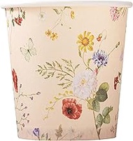 Crisky 5oz Paper Cups Dixie Cup[100 Pack], Disposable Bathroom Cups, Elegant Vintage Floral Small Mo