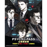 ANIME DVD PSYCHO-PASS SEASON 1-3 (VOL.1-41 END ) + 3 MOVIES ( 7 DISC )