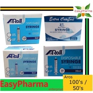 Aros / Primes Disposable Syringe Luer Slip [ 1ml / 3ml / 5ml / 10ml / 20ml ]